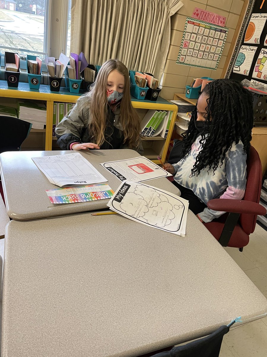 ldevriesbgcs's tweet photo. These third grade students are having so much fun with their economics project! They’ve come up with a product, created a budget, and tomorrow they’ll start buying items to build their product! Their creativity and imagination has been so fun to watch! #KIDSFirst 
@KaraffaAlyssa https://t.co/EQnnatylqo