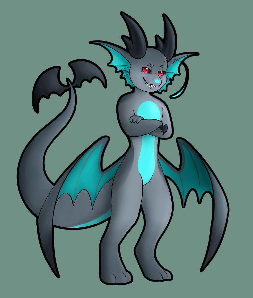 St_Purrtrick's tweet photo. I just realized I never shared this Dragonling Art piece I made awhile ago! 🐉 You can tell it’s old because I have not updated my signature to the new graphic https://t.co/25XVP8Lers