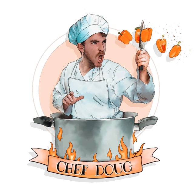 DougDougFood's tweet photo. I am the Greatest Divorced-Food-Gamer-Chef-Cheater-Professor on Youtube.

By the wonderful @attlllaas on insta https://t.co/wcYoAOk4YD