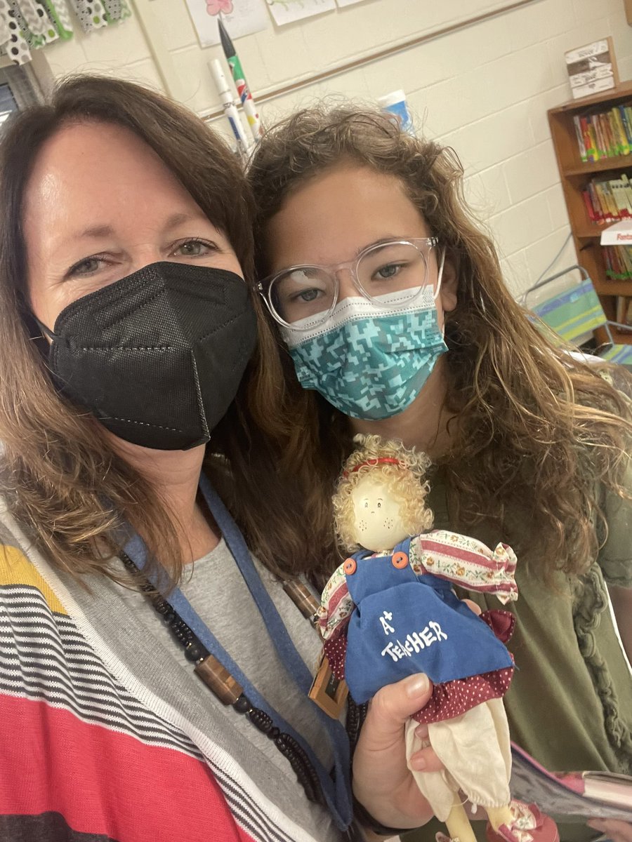 When your students get your sense of humor and bring you a gag gift because they know you would laugh…Meet Shirley, the one armed teacher found at a consignment shop that now has a permanent place in our room.  #iloveit