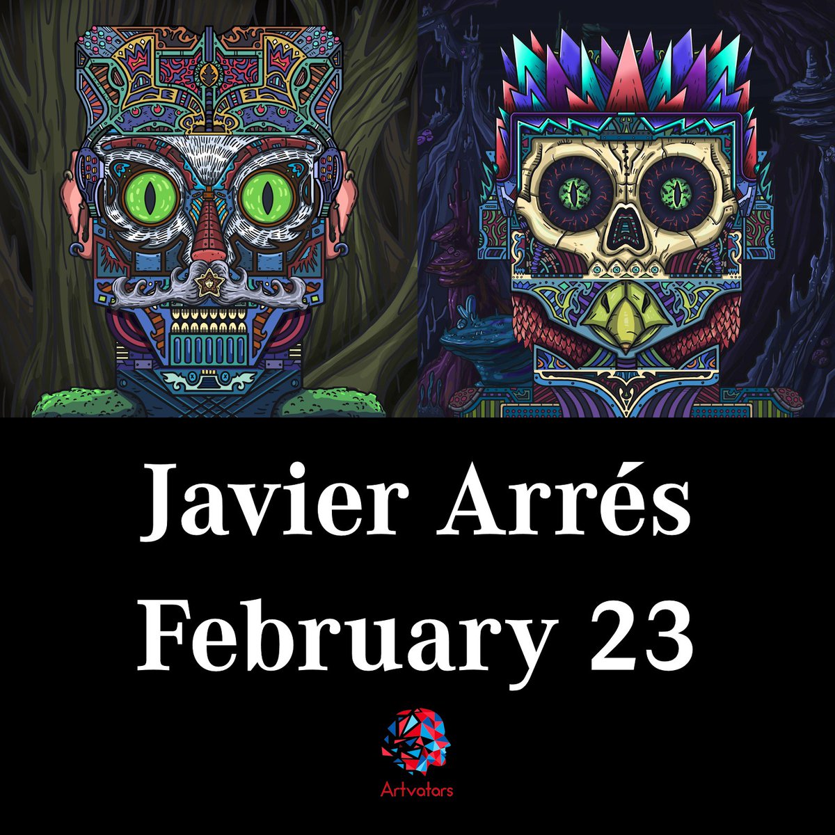 artvatars's tweet photo. Javier Arrés "BESTIARY"
NFT Drop is tomorrow, Wednesday February, 23
at 9.00am PST | 12.00pm EST | 6.00pm CET

Edition Size: 500
Homepage: https://t.co/LTmuzdRMhD
Blockchain: Ethereum

All Details in the Artvatars Discord: https://t.co/m9I0da8XIw https://t.co/nYRZhhouDW