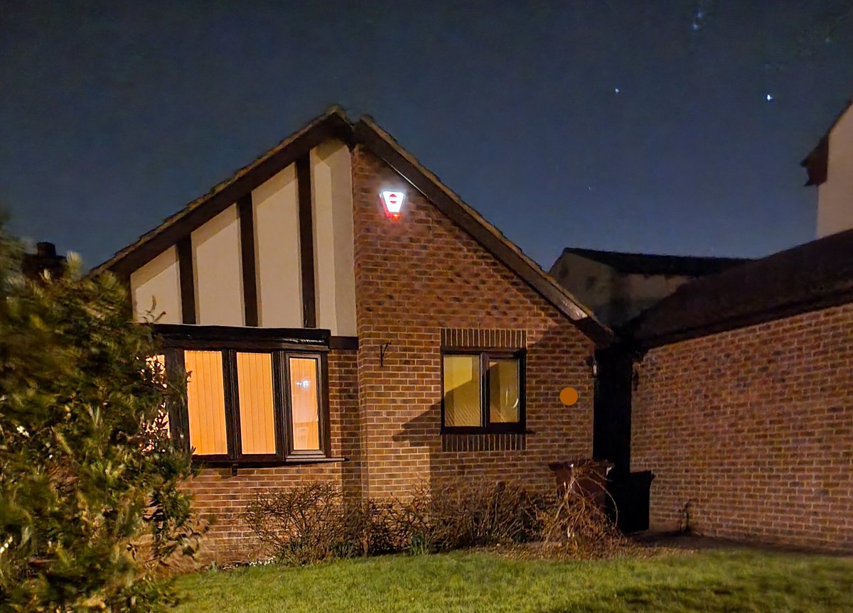Standout at night, let potential burglars know you're protected with the latest tech.