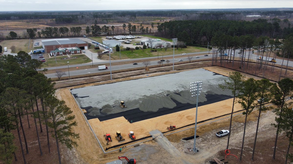 Getting closer! New home for Bishop Football! #AllAboutTheW