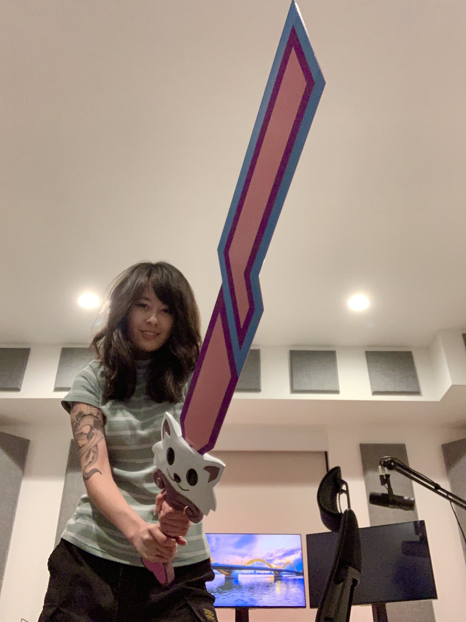 JaidenAnimations on X: Thanks @Terraria_Logic for sending me this giant  very heavy meowmere sword lmaoo I hope you guys make more because this is  the coolest thing I've ever been sent  /