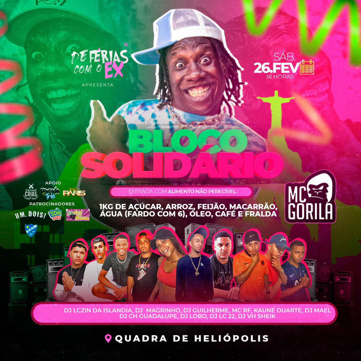DFCEXX4's tweet photo. Estamos de Volta!! 
O maior Bloco de todos os tempos !! 

Show completo 
MC GORILA 
+ 10 Djs 

Melhor fantasia ganha 500$ de Roupa nas lojas Um Dois !! 

O ANO SÓ COMEÇA DEPOIS DO BLOCO DA DFCX!! 

TODO O EVENTO SERÁ PARA AJUDAR AS FAMÍLIAS DE PETRÓPOLIS !! https://t.co/rnoPcu4vyZ