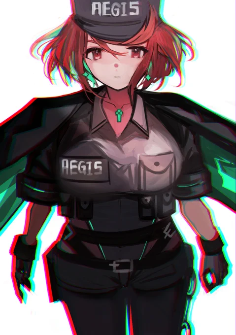 6日目 警官風ホムラちゃん #毎日ホムラちゃん 