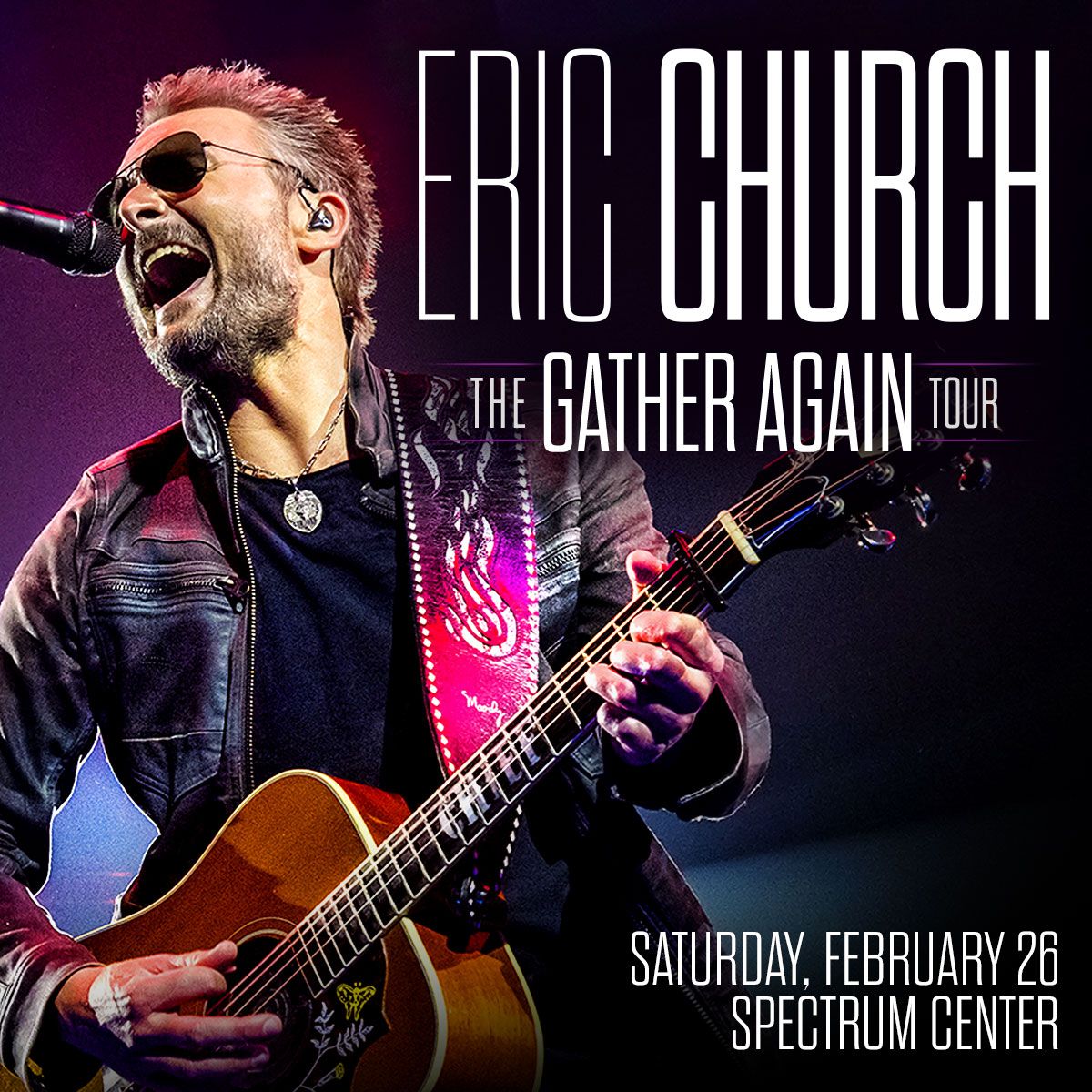 spectrumcenter's tweet photo. The Spectrum Center is where you should want to be on February 26,2022 to rock on with Eric Church at The Gather Again Tour 🔥 

Tickets are on sale now!
🎟: https://t.co/3eoZXR8kTC

#SpectrumCenterCLT https://t.co/xJaQKTjm7U