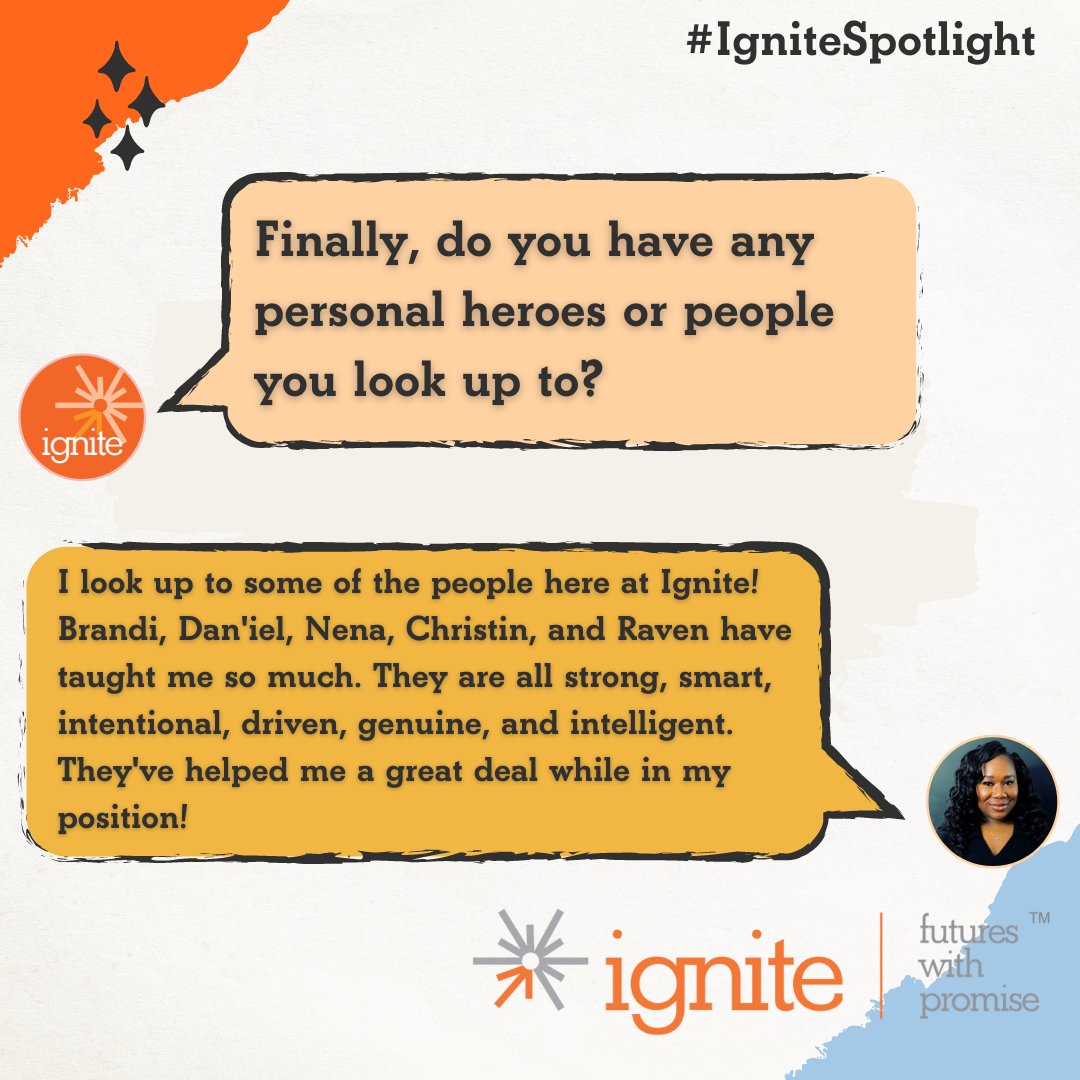 ignite_promise's tweet photo. In this latest #IgniteSpotlight, meet our Employment Placement Manager, Shana McKinney! Click through to read about what makes the work she does here at Ignite so important, what she values outside of her position, and some of the people she looks up to. #IgniteChicago https://t.co/0zcLX3GNn7