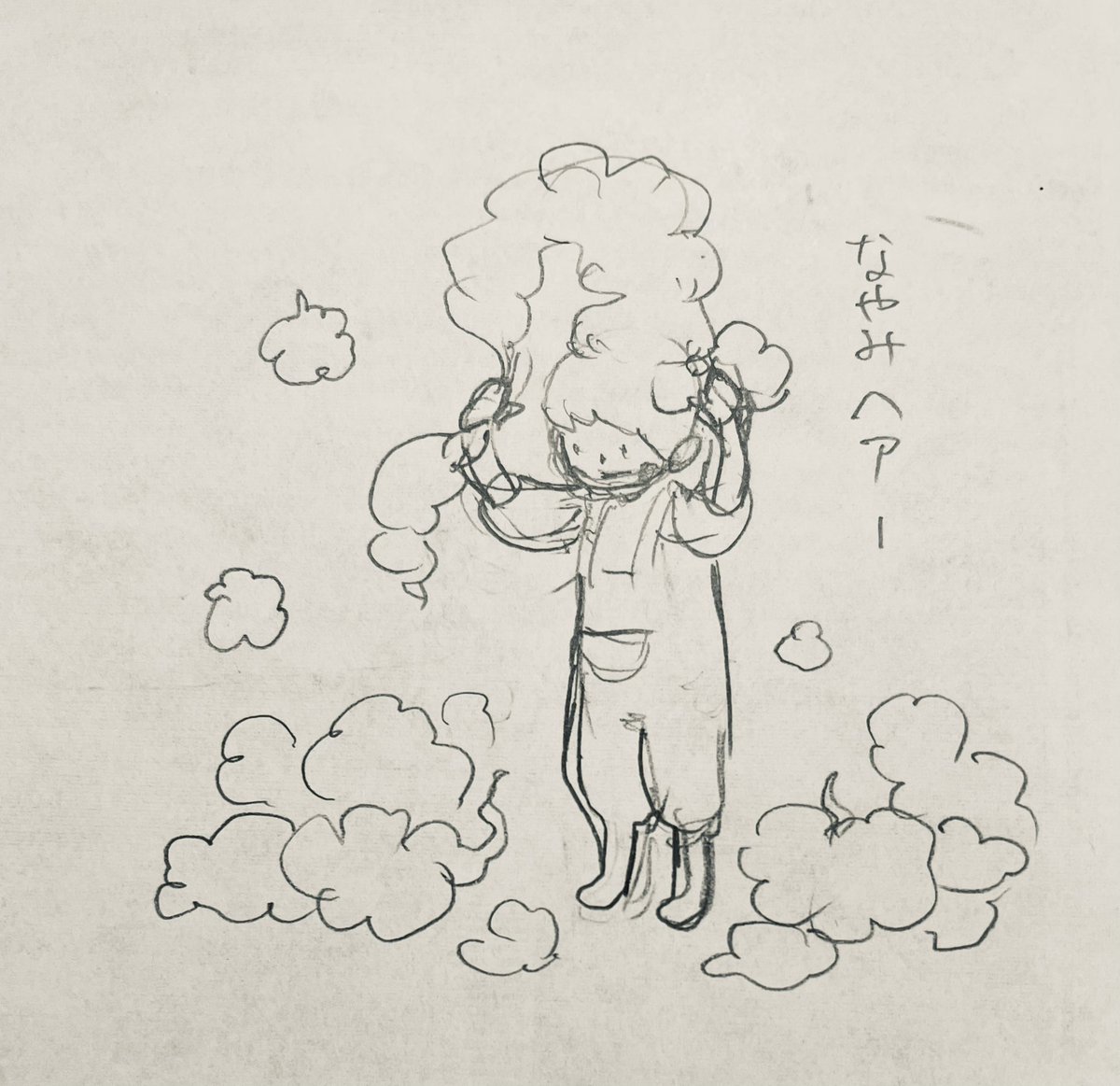 なやんでたらこんな絵描いてた 