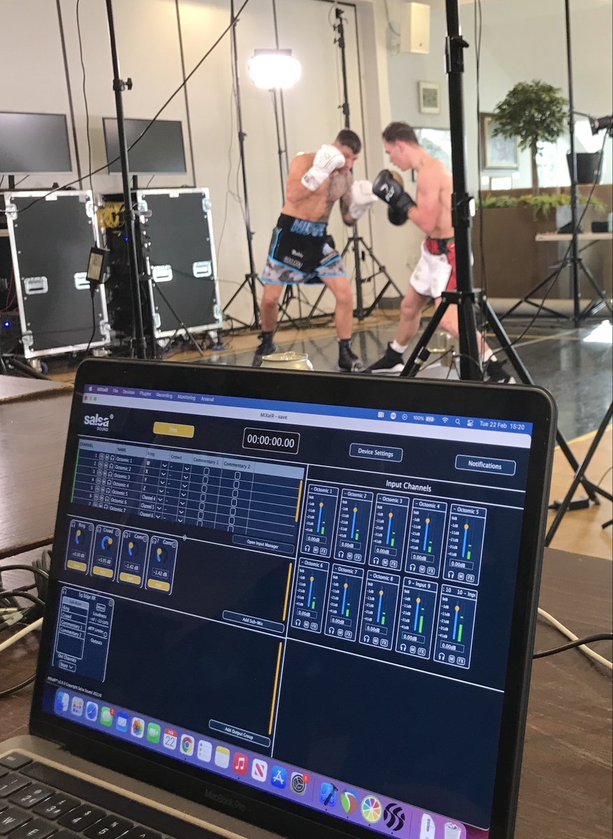 Great day testing out MIXaiR for automated #immersive #audio for boxing as part of the DCMS funded 5G Edge-XR project! Can't wait to do this live with BT and @condensereality's awesome volumetric capture system. Gonna be a great experience for viewers! #5g #innovation #broadcast