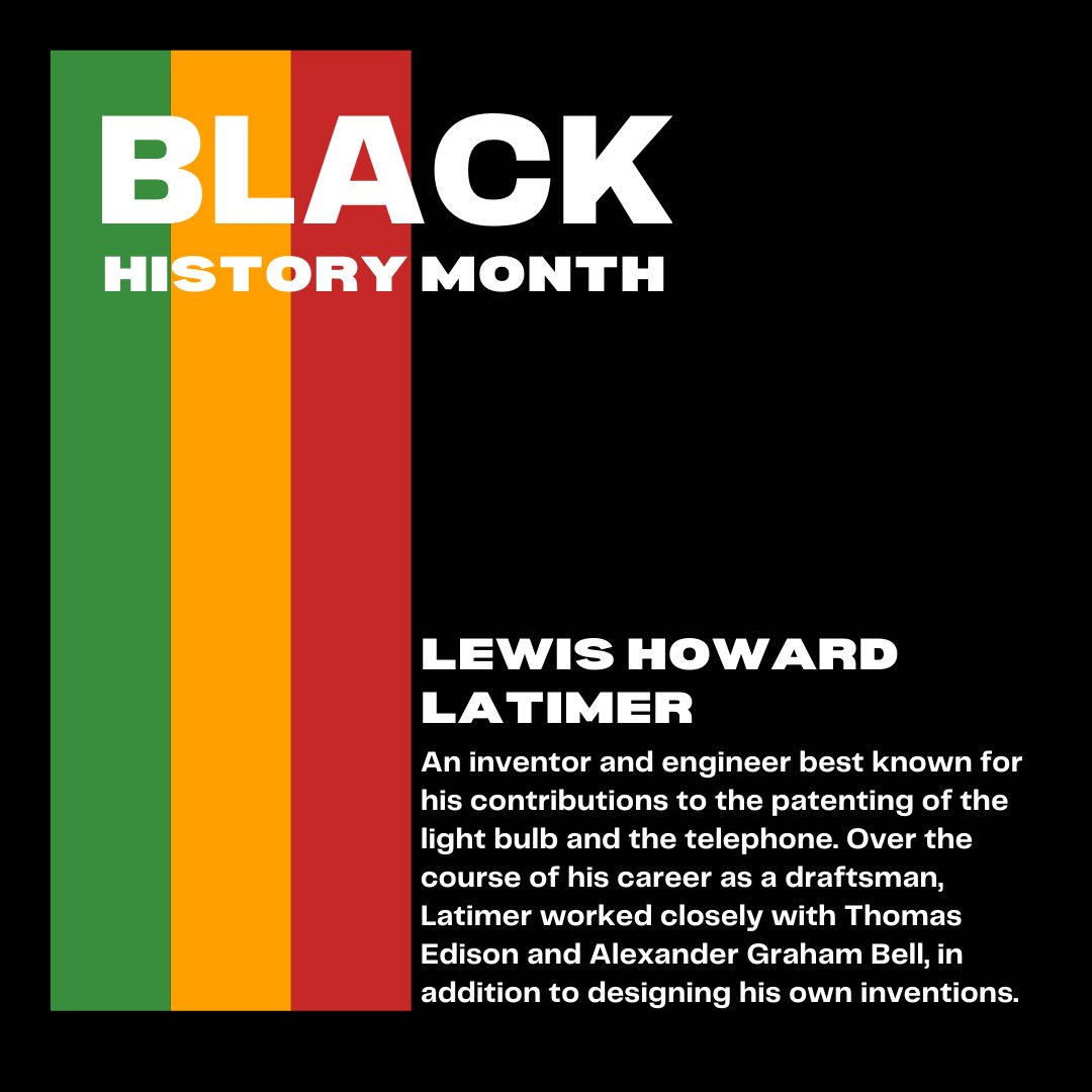 Many are familiar with Thomas Edison, but have you ever heard the name Lewis H. Latimer? Edison is often credited with inventing the light bulb. In actuality, Lewis Latimer was one of the pioneers in the electric light industry from its creation until it became worldwide. #BITOMA