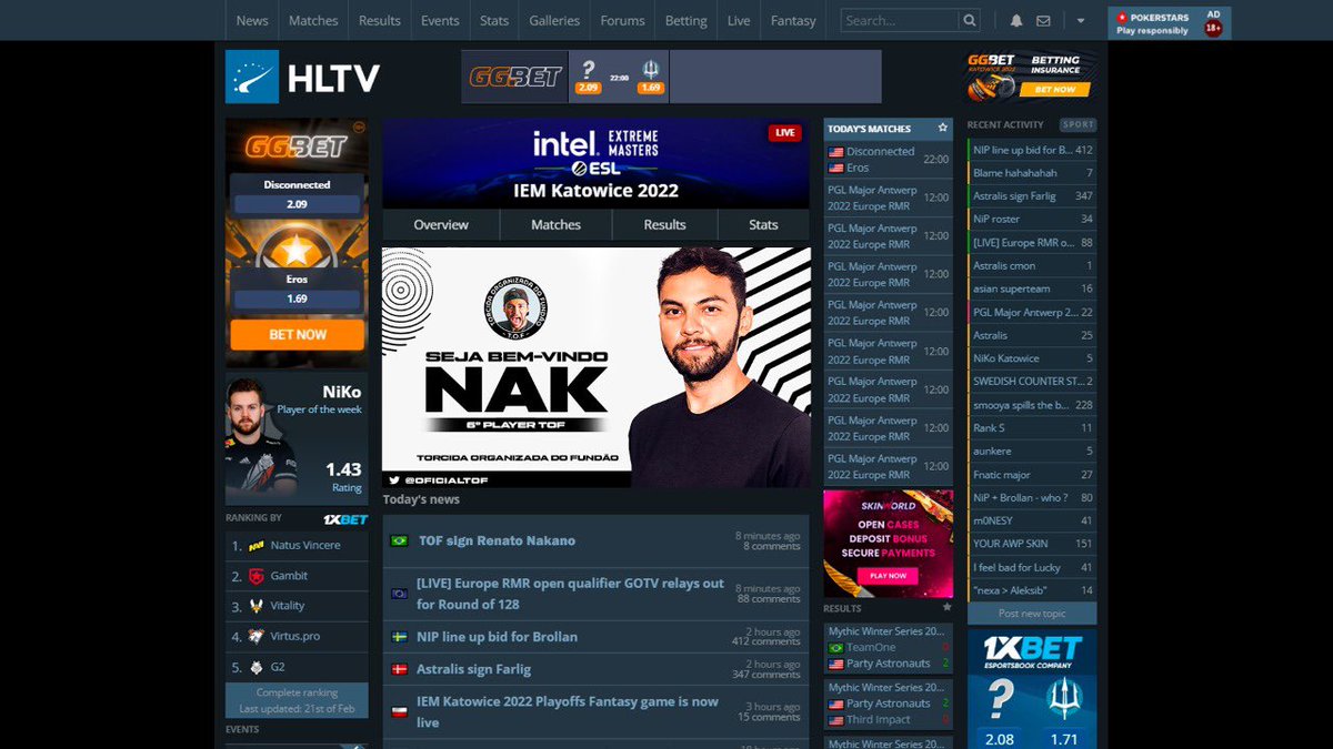 FeAmantea's tweet photo. Após meses de especulação, finalmente o anúncio saiu! Seja bem-vindo à @OficialTOF, @nakfps!! HLTV confirmed.
Essas últimas lobbys mostraram o seu grande potencial, contamos com você para os próximos camps!!! #nakDay https://t.co/U1XutMjQGp