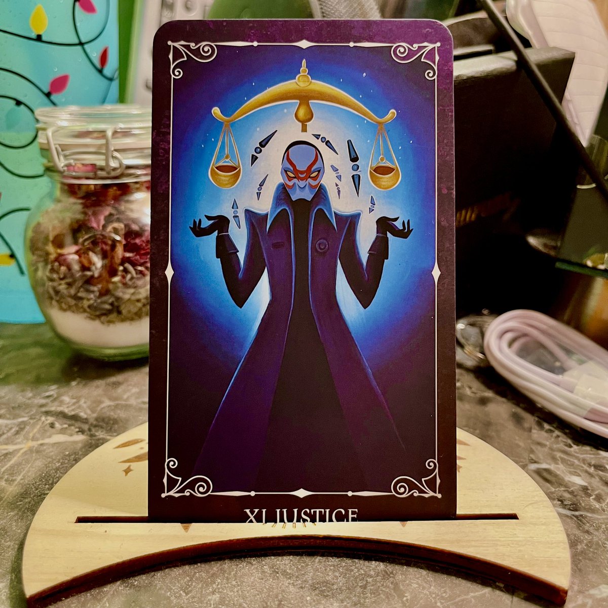 winterseverus's tweet photo. #Tarot of the Day: Justice - Follow your moral compass, regardless of your personal feelings on the matter…a clear sign that now is the time to stand boldly for truth and integrity.(#Disney #Villains Tarot)#disneyvillains #tarotreading  #divination #witchcraft #witchesoftwitter https://t.co/EtebVALXr6