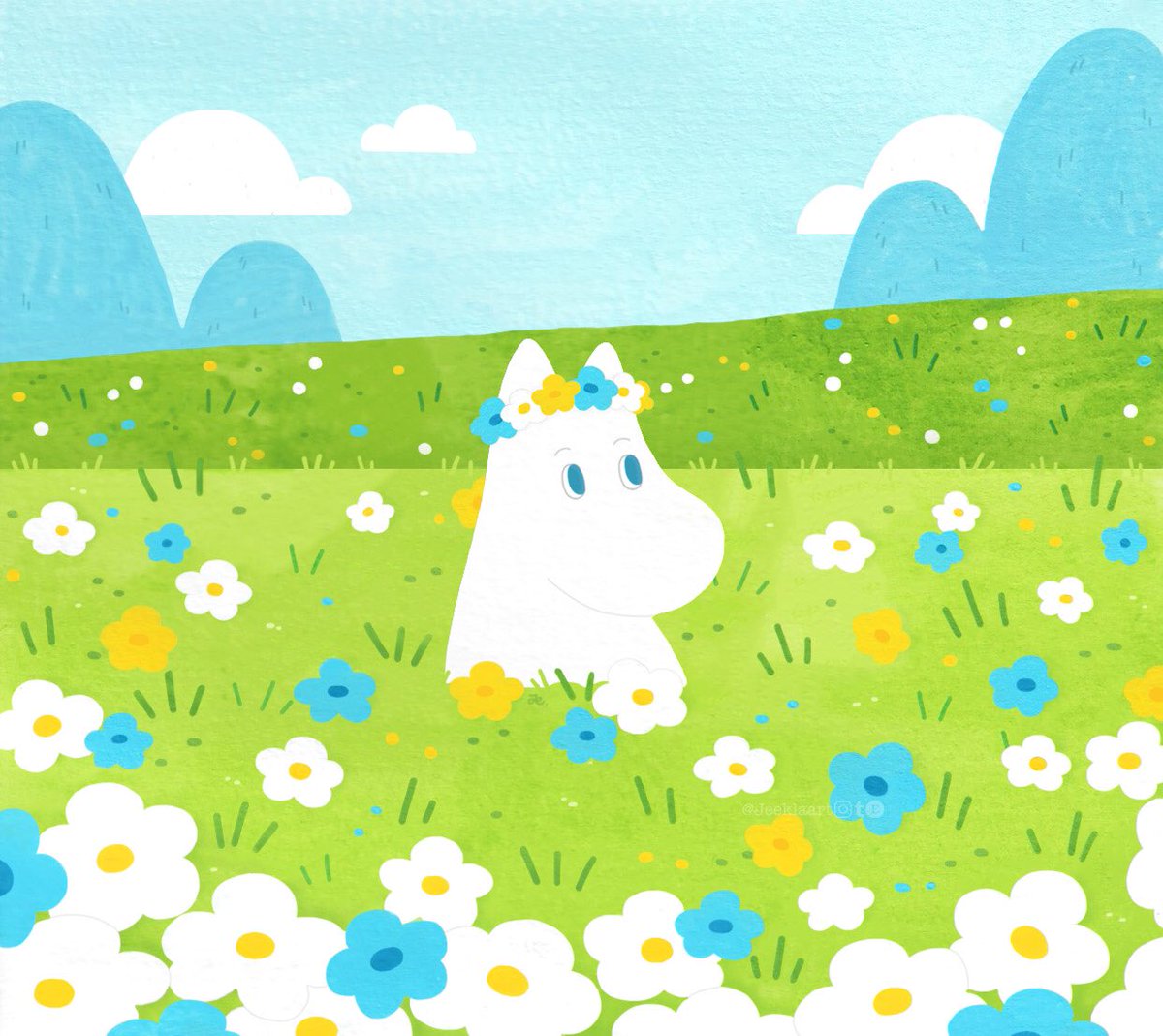 jeeklaart's tweet photo. Prince of the flower fields 🌼 https://t.co/khiYhWAVtV
