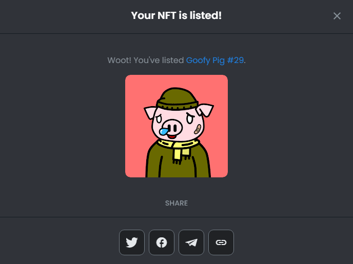 goofypigs's tweet photo. All GOOFY PIGS have a variety of outfits, faces, hats, colors, and accessories.

Let's make our art into your digital assets.

Buy your @goofypigs now @opensea 

Check out this LINK: https://t.co/GWtc4jaOPd

#NFT #nftart #NFTdrop #nftcollectors https://t.co/zqyBDXFl2L