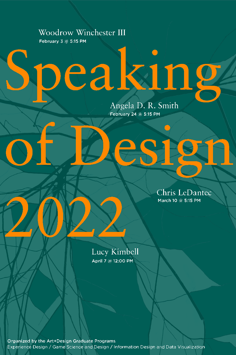 NU_CfD's tweet photo. Happening this Thurs 5:15pm ET: Angela D. R. Smith on "Centering the Margins: Decolonizing HCI Practices"
Register here: https://t.co/MwmTvIEKyH
@NU_CAMD https://t.co/9rnErdWotq