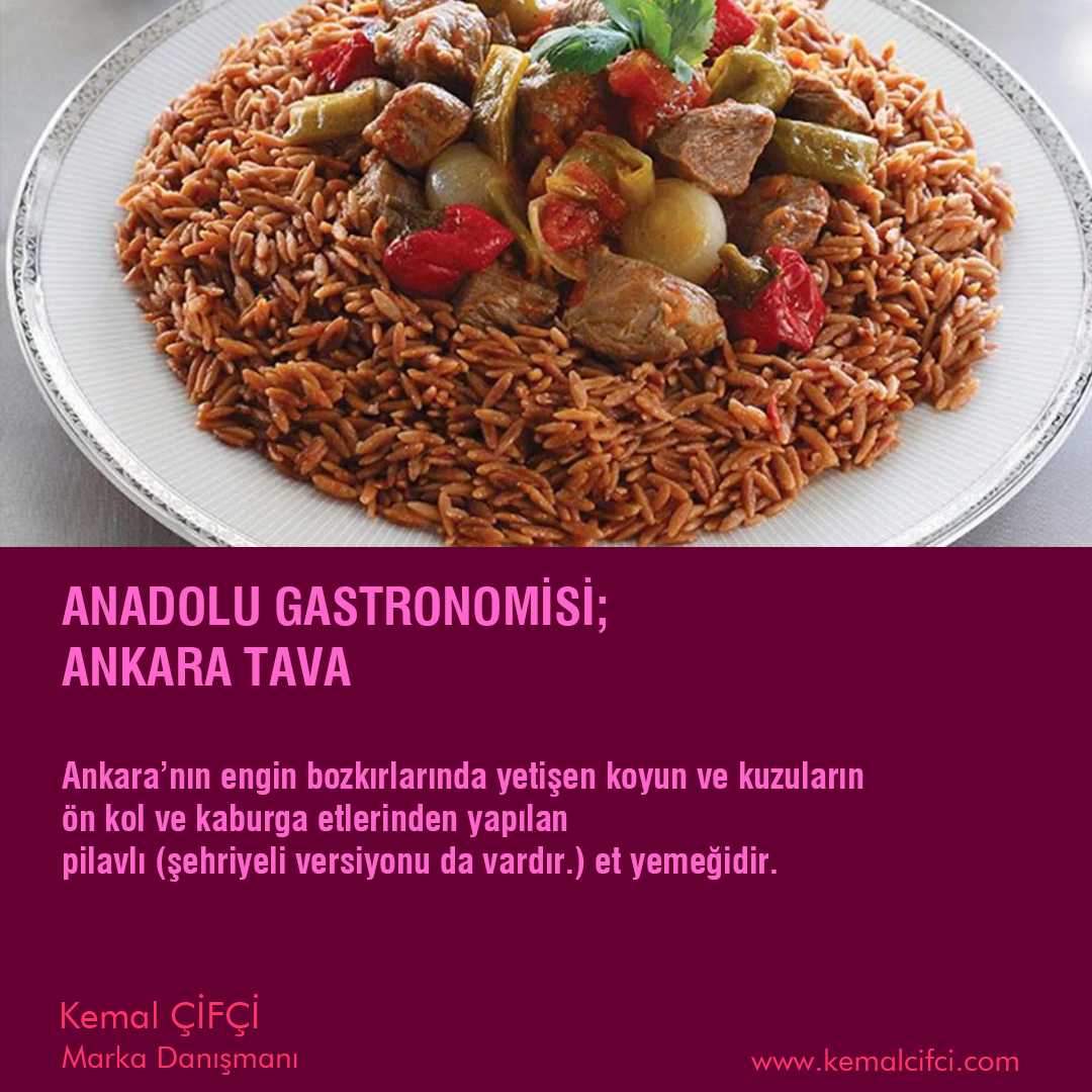 kemalcifci's tweet photo. ANADOLU GASTRONOMİSİ;
ANKARA TAVA

Ankara'nın engin bozkırlarında yetişen koyun ve kuzuların ön kol ve kaburga etlerinden yapılan pilavlı (şehriyeli versiyonu da vardır.) et yemeğidir. 

Kervan yolu şehri olan Ankara; tarihsel derinliği ile mutfak kültürümüze de yön vermiştir. https://t.co/2BxuMv9HBm