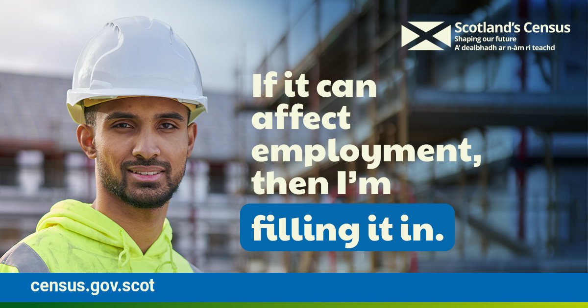 What does #ScotlandsCensus2022 mean to you? 

The census benefits people in Scotland as it helps the government and other service providers make decisions about how public money is spent. 

▶ Getting the right things out, starts with filling it in. 
census.gov.scot