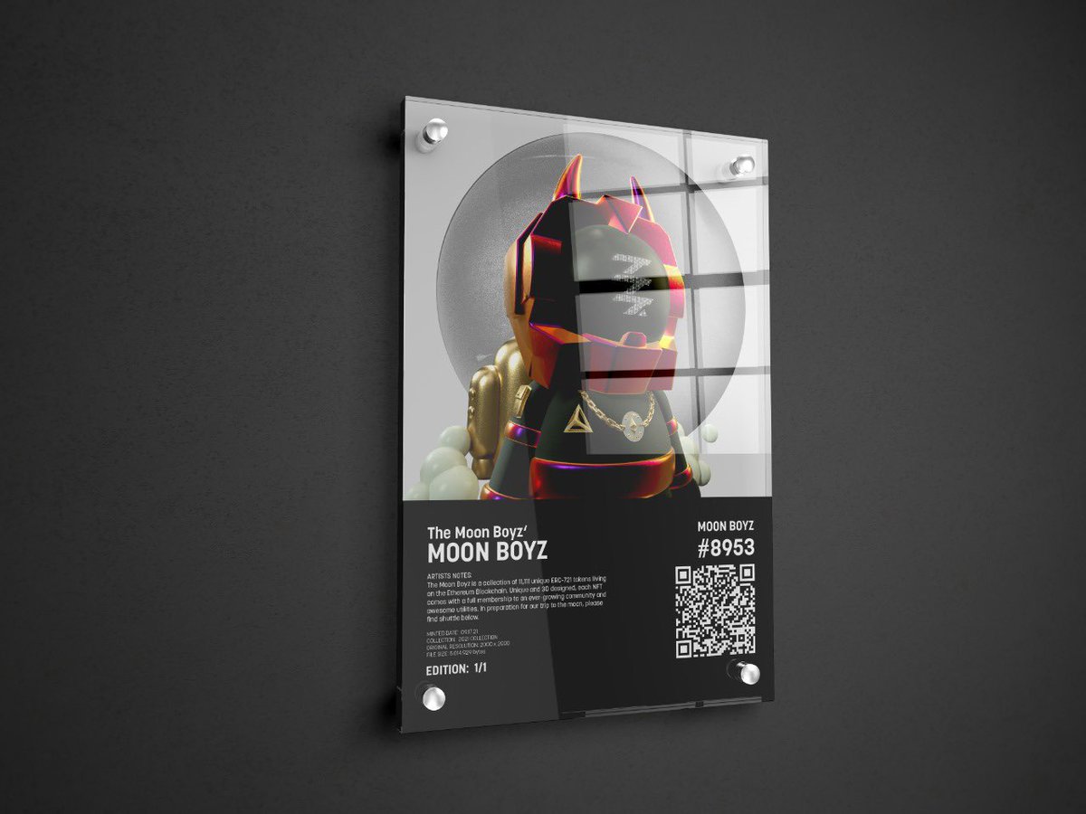TheMoonBoyz_io's tweet photo. 🎁 GIVEAWAY 🎁
We partnered with @triix_design to make you win 5 customised pieces with your own Moon Boyz, 3 more giveaways will take place through the week 🔔

To enter : 
⁃Follow us &amp; Hold a MoonBoyz NFT 
⁃Like &amp; RT this post 
⁃Tag 2 friends 

(Ends in 7 days) https://t.co/YlyYyh3TdI