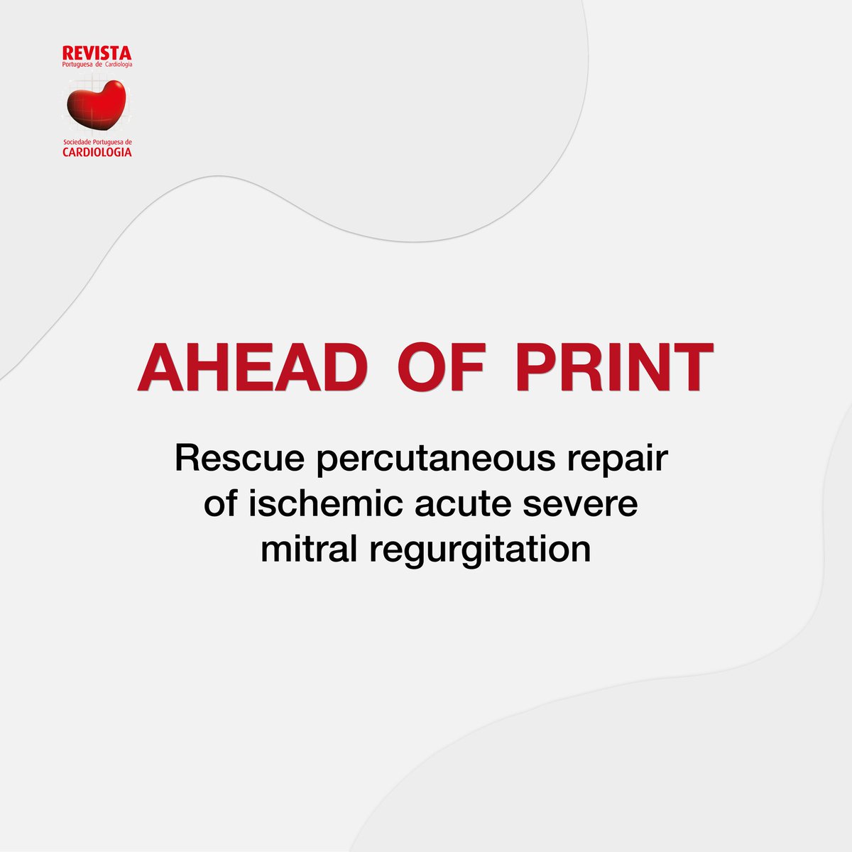 In this case-report, the authors describe a rescue percutaneous repair of a severe acute ischemic MR in a hemodynamically unstable patient, with high surgical risk. bit.ly/3p5x2B5

#RPC