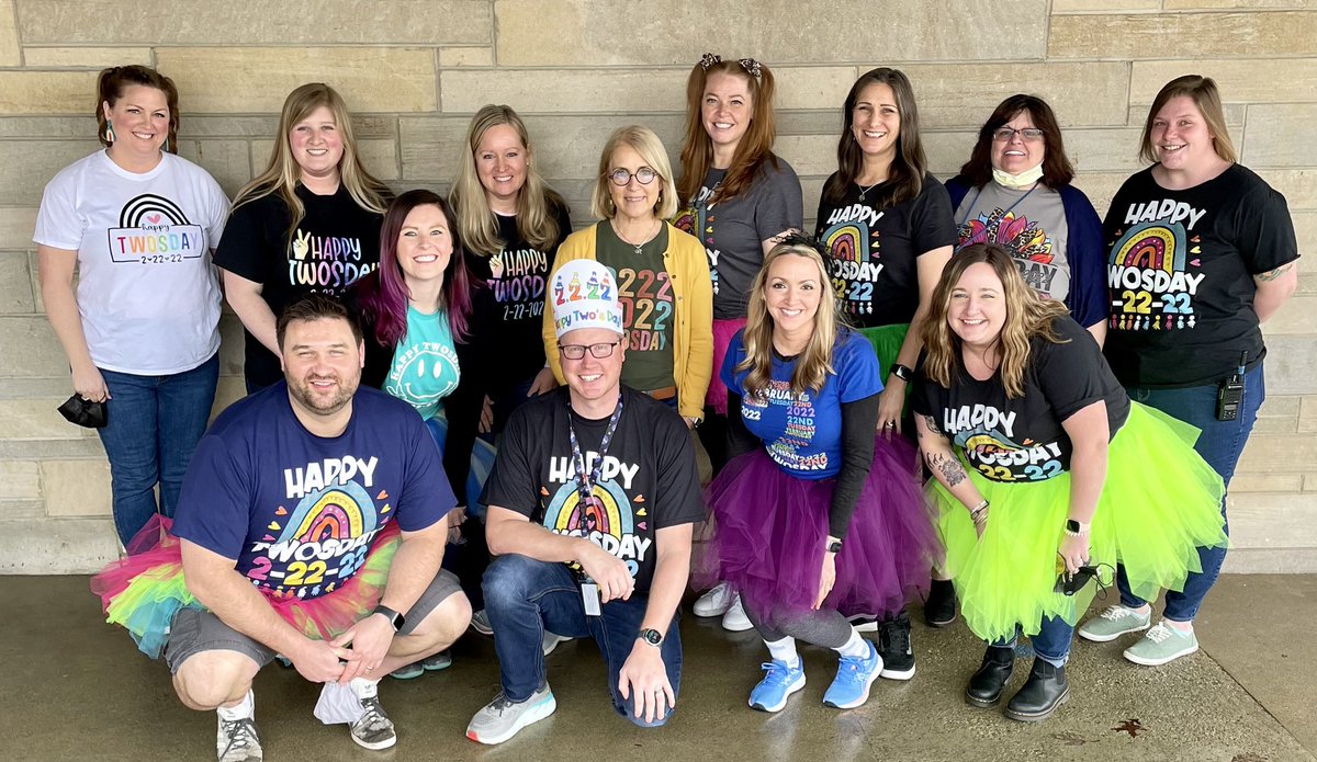Binford teachers having fun on 2/22/22! <a href="/MCCSC_EDU/">Monroe County CSC</a>