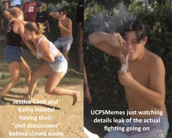 UCPSMemes's tweet photo. Pretty clear that #UCPS / #TeamUCPS District 6 has a strong opportunity to devolve into something nasty... https://t.co/NJKfU4p3uc