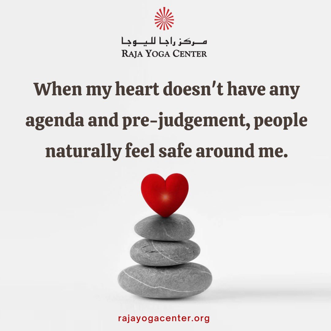 rajayogadubai1's tweet photo. Thoughts and Inner feelings has strong vibrations that reaches faster than words. When I do not intend to judge or has any preconceived notion about anyone, people automatically feel very easy and safe around me.
#thoughts #innerfeelings #nonjudgement #preconceived #positive https://t.co/9YVdjyjPRZ