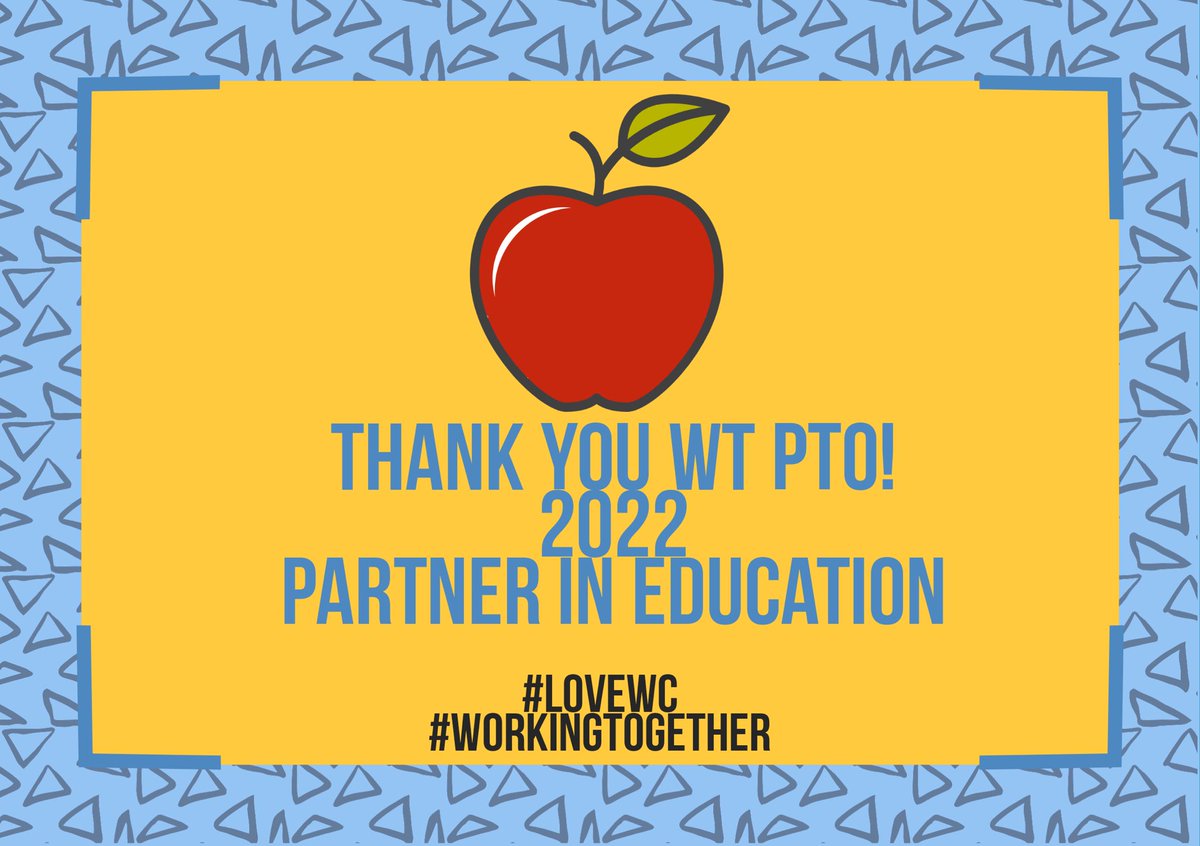 WTBobcats's tweet photo. Thank you #WTPTO for the love and support you pour into WT! โค๏ธ #LoveWC #PartnerInEducation https://t.co/Kia76sLcHe