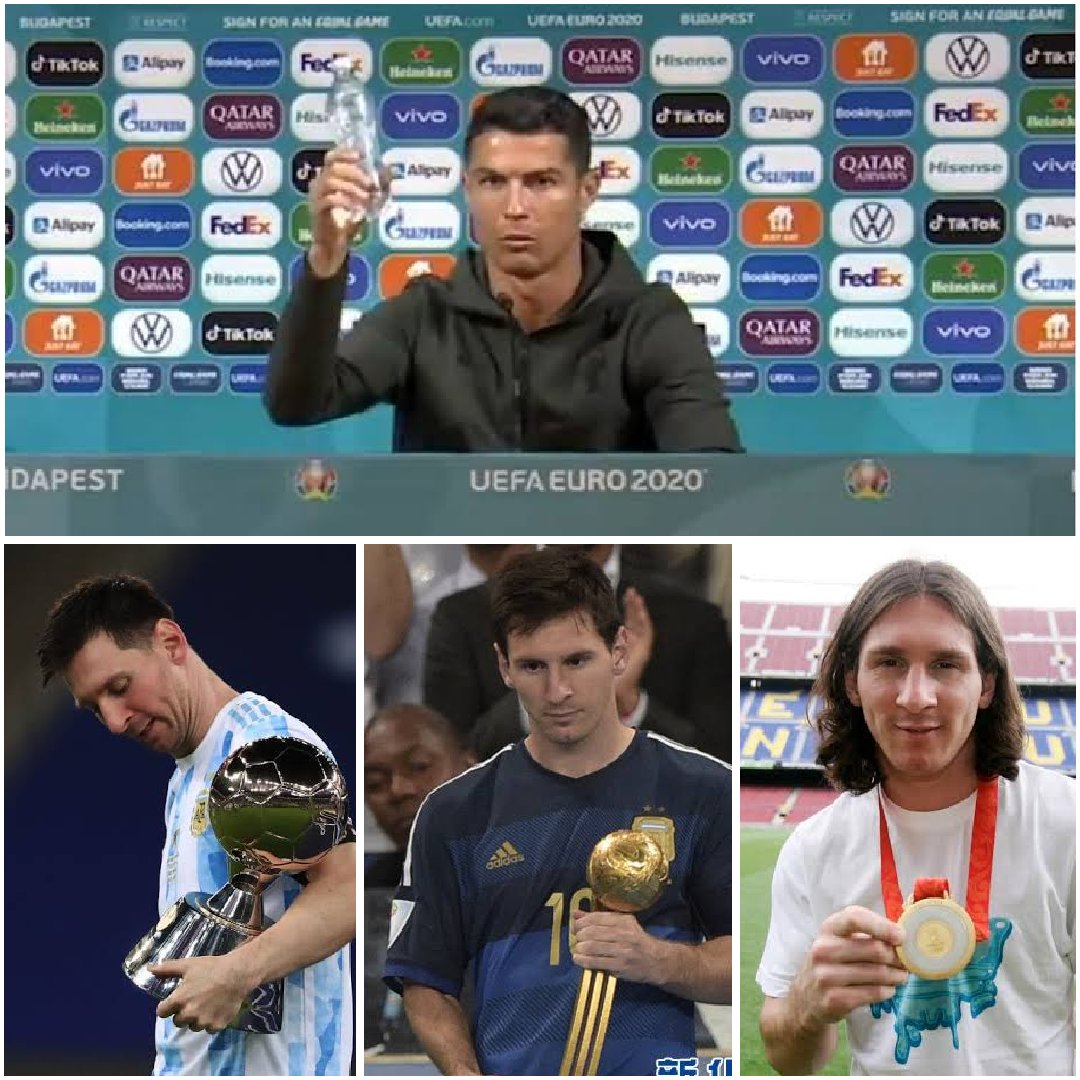 International career of Ronaldo and Messi summed up in one picture.
👽×🐐