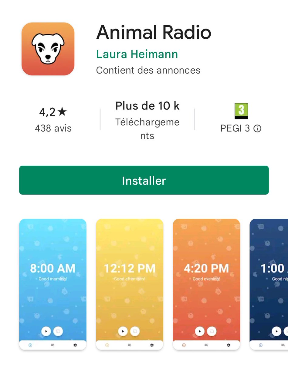 LovegoodLaurine's tweet photo. @malariacnh Il existe une application ça s'appelle Animal Radio et elle fait passer les musiques des anciens jeux en temps réel, comme dans le jeu et c'est top ! https://t.co/obFnzY3HBZ