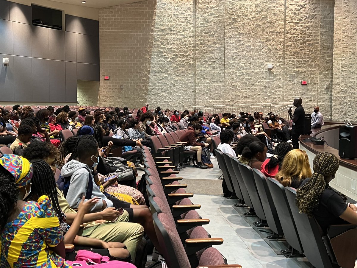 Thank you <a href="/DrKwabena/">Dr. Kwabena Mensah</a> for an awesome presentation with our <a href="/TheTHSBSU/">THS BLACK STUDENT UNION (THS BSU)</a> and <a href="/Travis_ASA/">Travis ASA</a> student leaders!