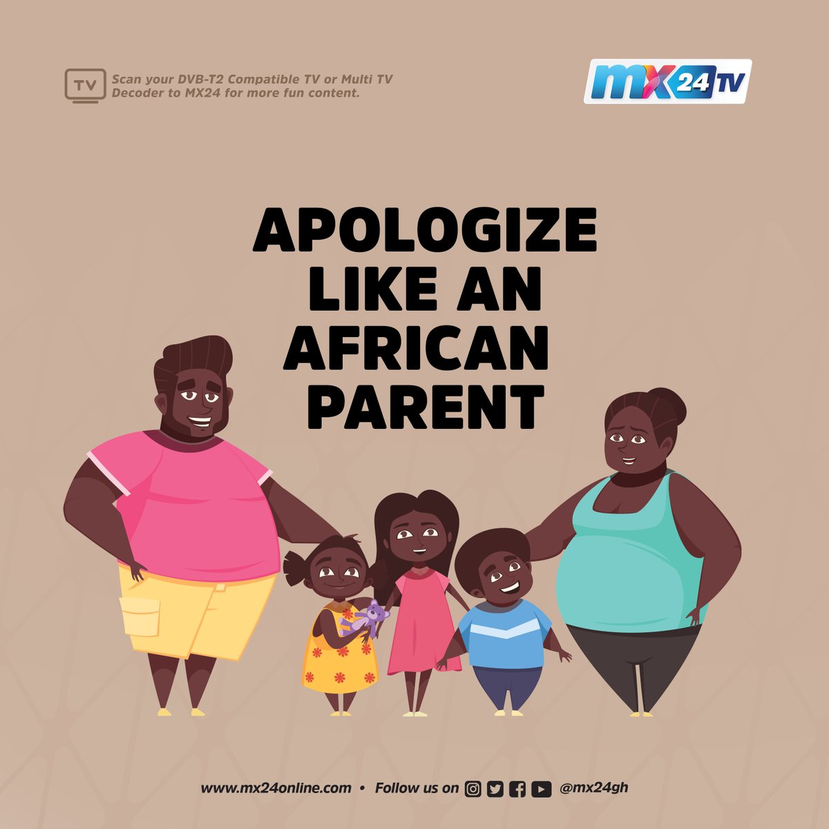 mx24gh's tweet photo. Fellow Africans, tell us what the apology was.😁🙃
#mx24gh #mx24tv #mx24teaser #africanparents #funfearlessfactual https://t.co/n1VpucdUfL