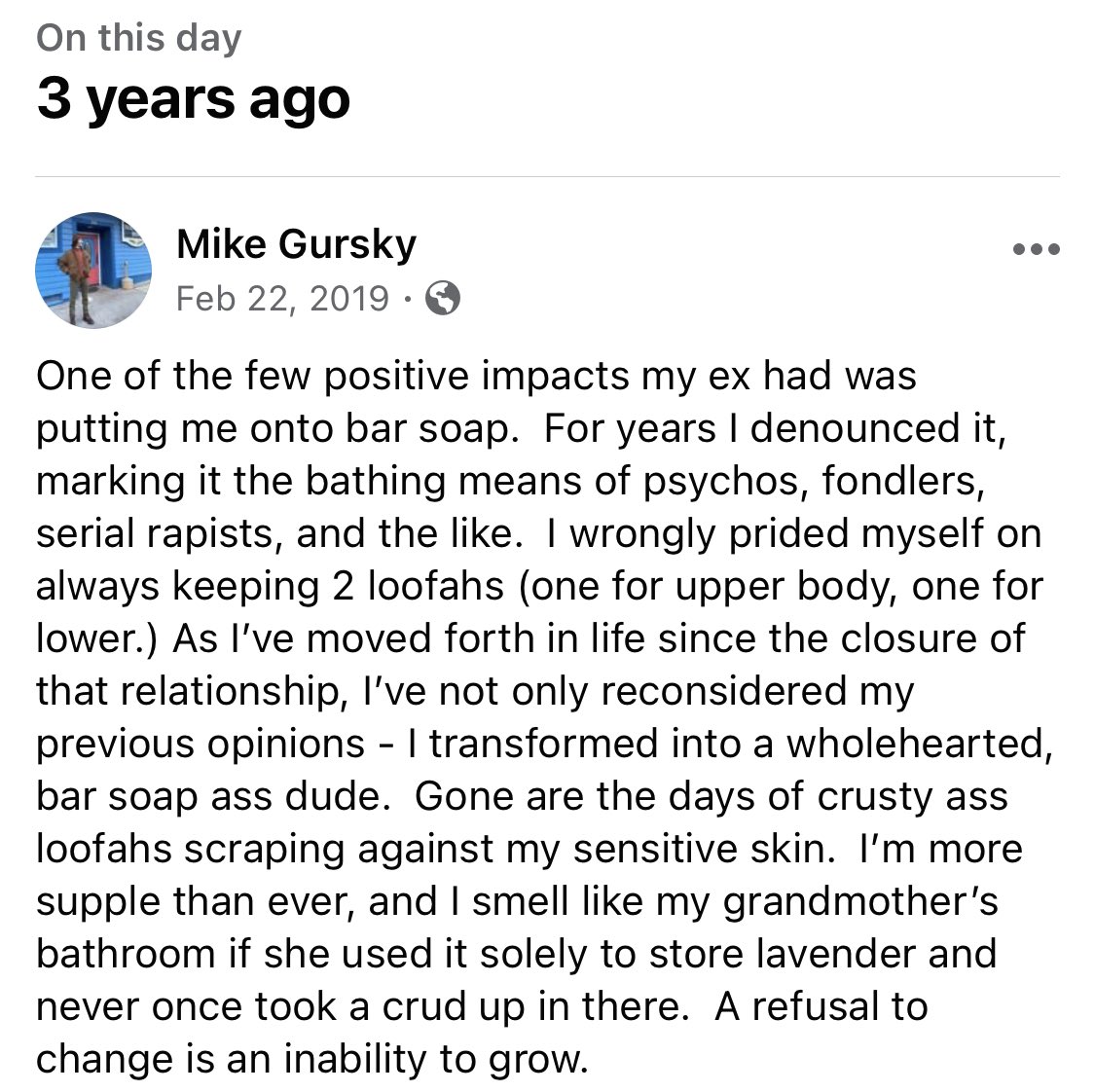 A good day for Facebook memories