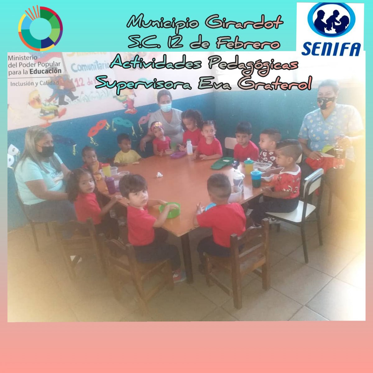 Las docentes y madres comunitarias #Senifa #Girardot #Aragua siguen atendiendo de manera pedagógica y recibiendo su plato servido a los niños y niñas en pequeños grupos #Maternal <a href="/NicolasMaduro/">Nicolás Maduro</a> <a href="/_LaAvanzadora/">Yelitze Santaella</a> <a href="/leoalvacabrera/">Prof. Leonardo Alvarado</a> @MPPEDUCACION <a href="/Soykarinacarpio/">Karina Carpio</a> <a href="/RafaelMaracay21/">Rafael Morales</a>