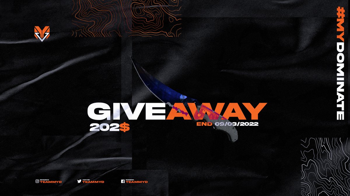teamMYD's tweet image. Who wants this knife ?🗡️

With our return on #CSGO, we offer you this chance to win a Flip Knife | Doppler priced at 200€ !

🔔Follow @TeamMYD
▶️RT + Like
📲Tag a friend

Ready to dominate the game 😎
#MYDominate