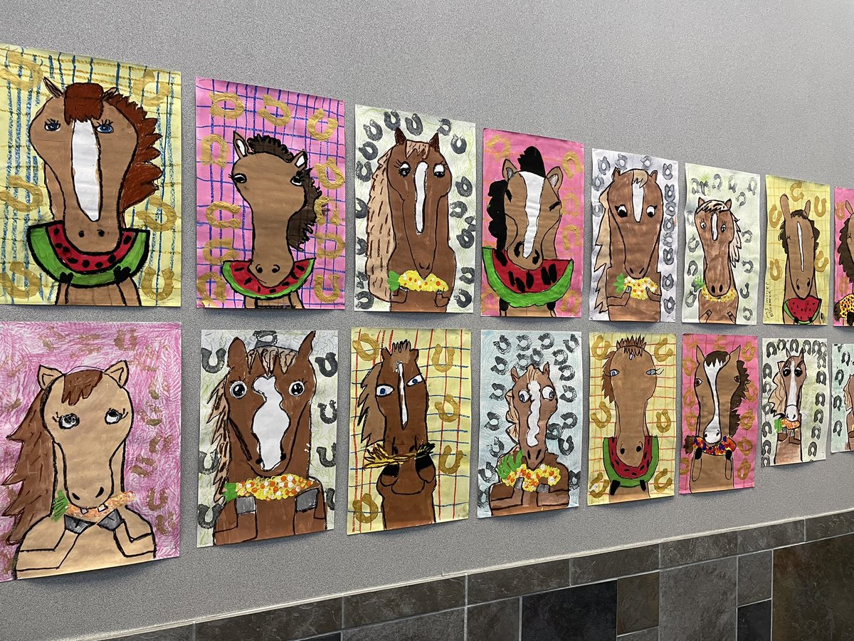 1st grade Hungry Horses <a href="/KDEdragons/">Keiko Davidson Elem</a> #kdepride #kisdelemart