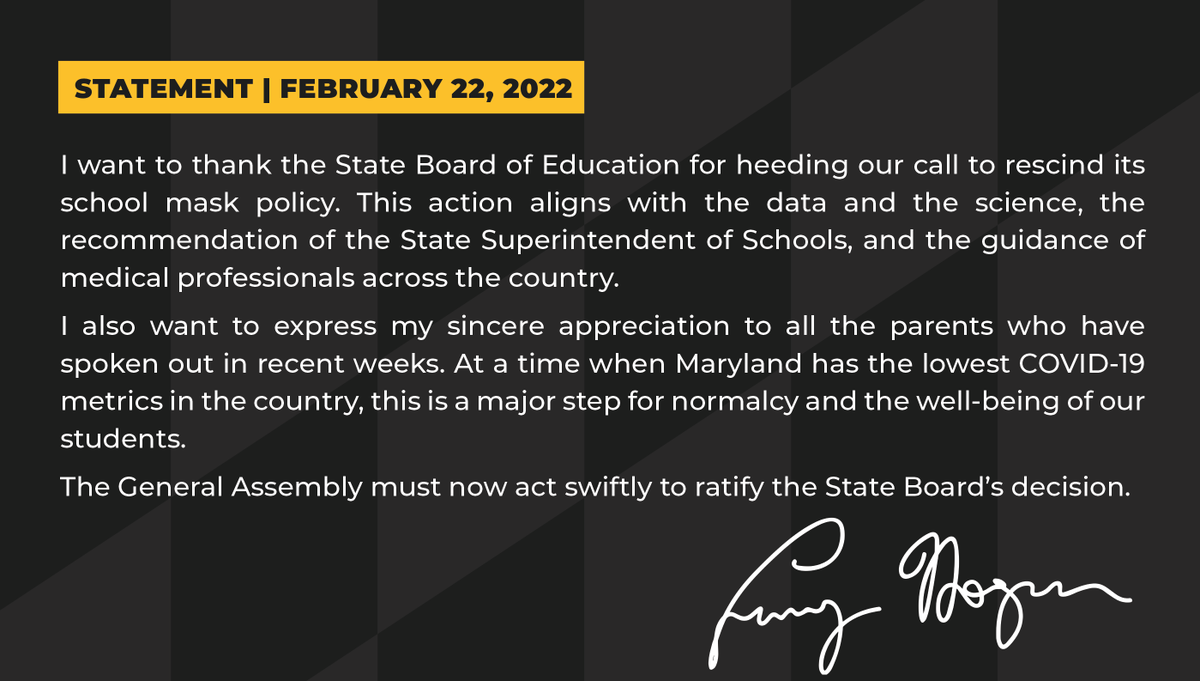 Governor Larry Hogan tweet media