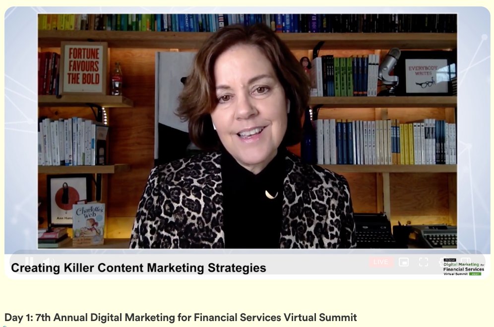 DMFinancialServ's tweet photo. #DMFSWest begins with a keynote on 'Creating Killer Content' by @annhandley | @MarketingProfs discussing #marketing strategies to engage &amp; win more clients for #FinServ. https://t.co/12XdECS4Ug