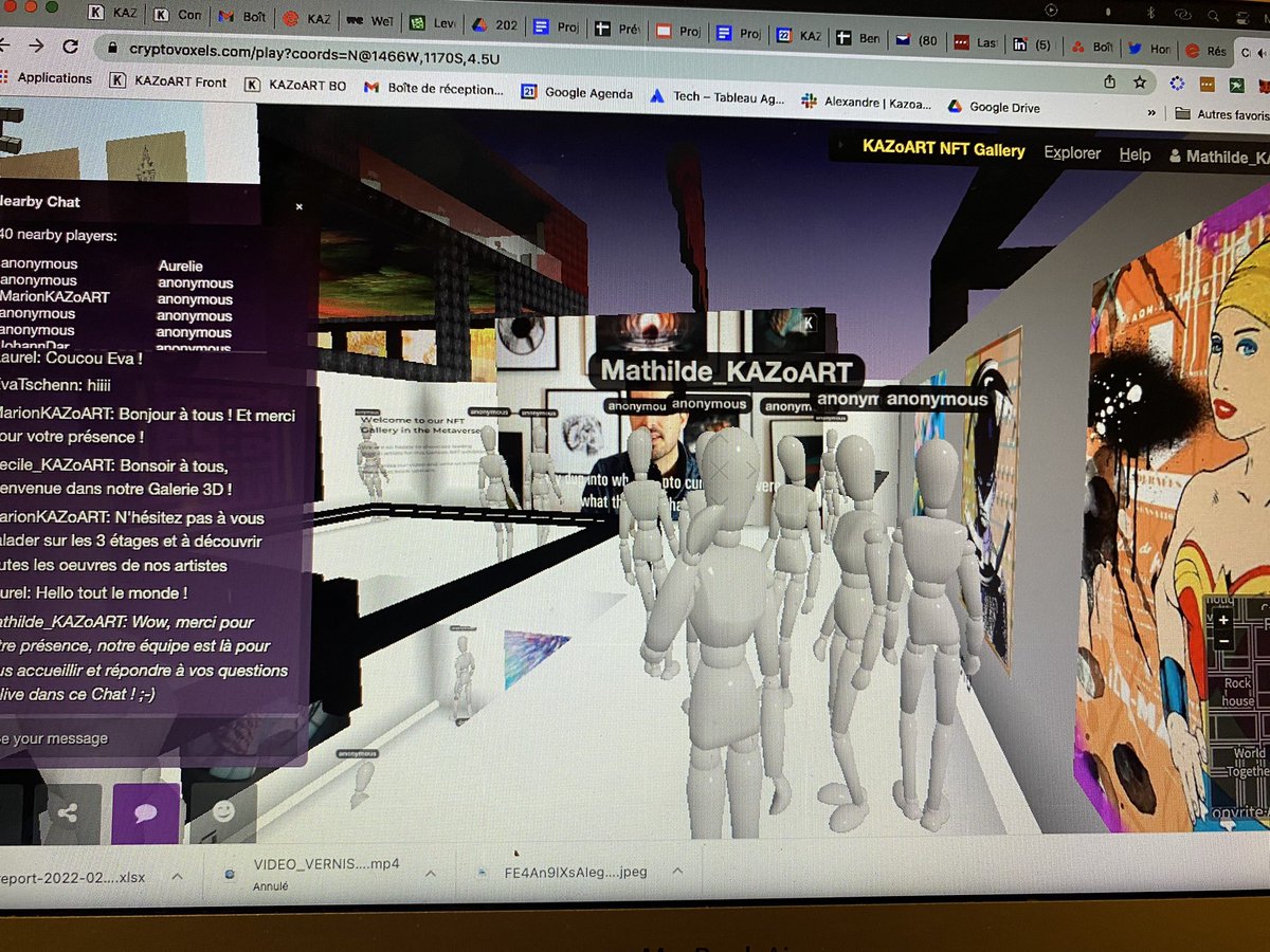 Already 60 of You in the gallery 🤩 
So grateful 🙏🏻
Come join us !! 
cryptovoxels.com/parcels/6594