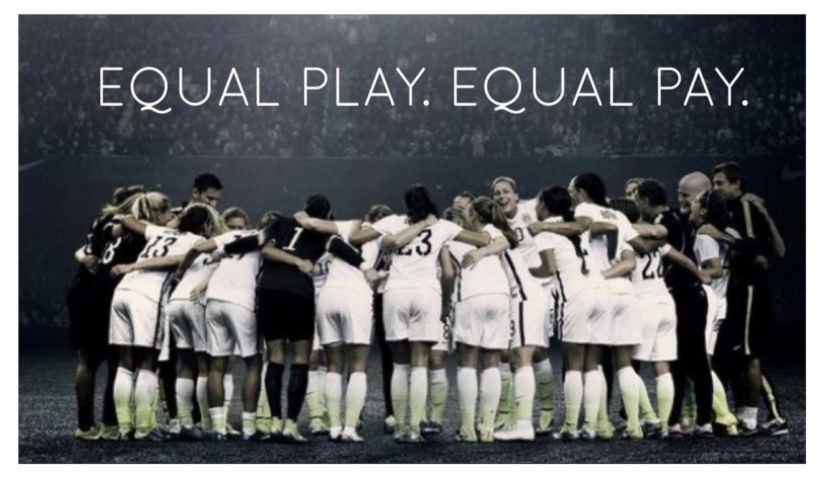 pwpanthers's tweet photo. Kudos to the US Women’s National Soccer Team on today’s victory.  They finally won their six-year legal battle to earn the same pay as their male counterparts. https://t.co/95NfDW5cXF