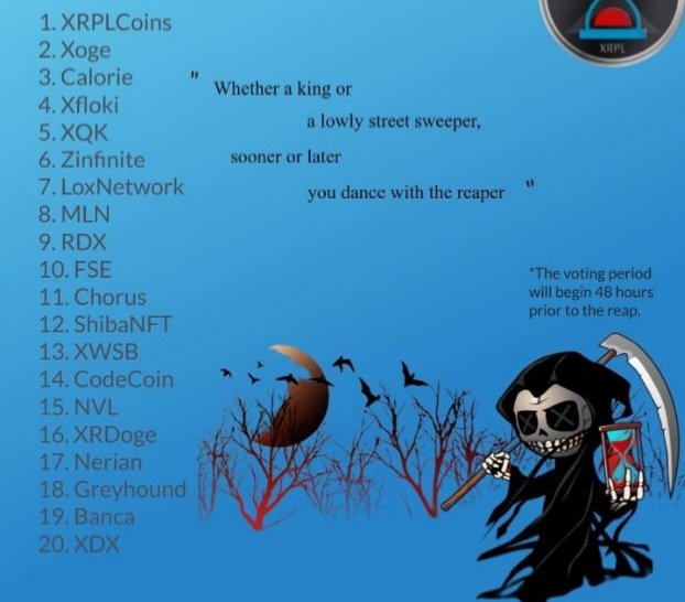 Check out this Saturdays voting options! #RPR #Reap