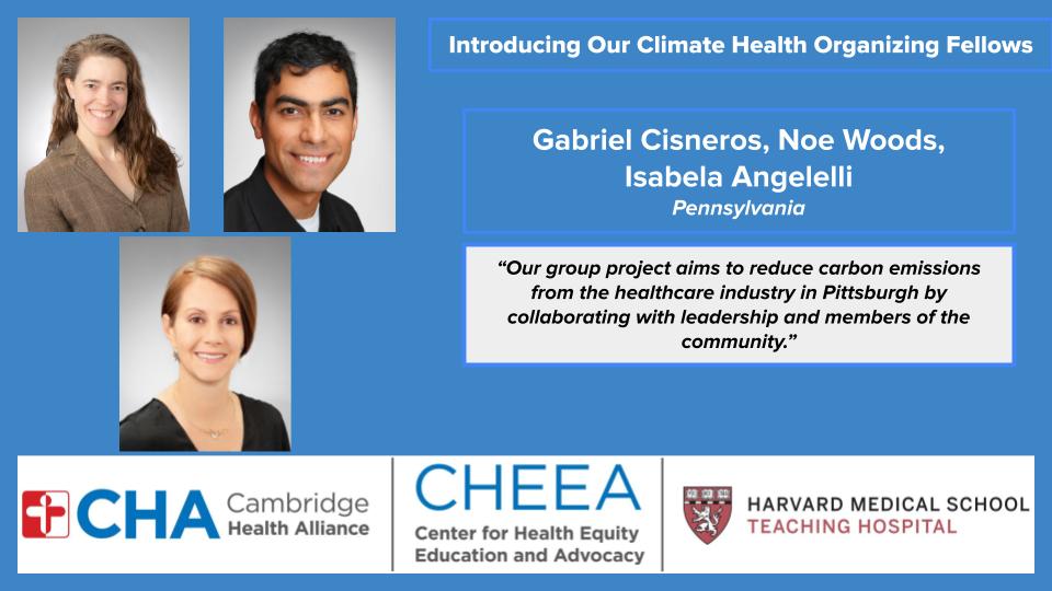 Introducing our Climate Health Organizing Fellows working to reduce carbon emissions in Pennsylvania