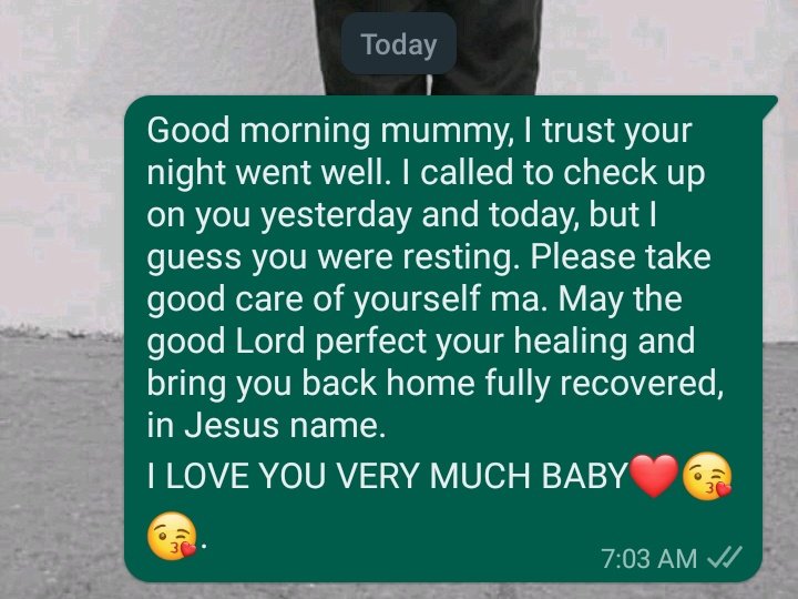 Coffolate's tweet image. Looks like the last text I will be sending my mom❤️
Rest in peace mamma. I love you always ❤️.
My bestttt person.