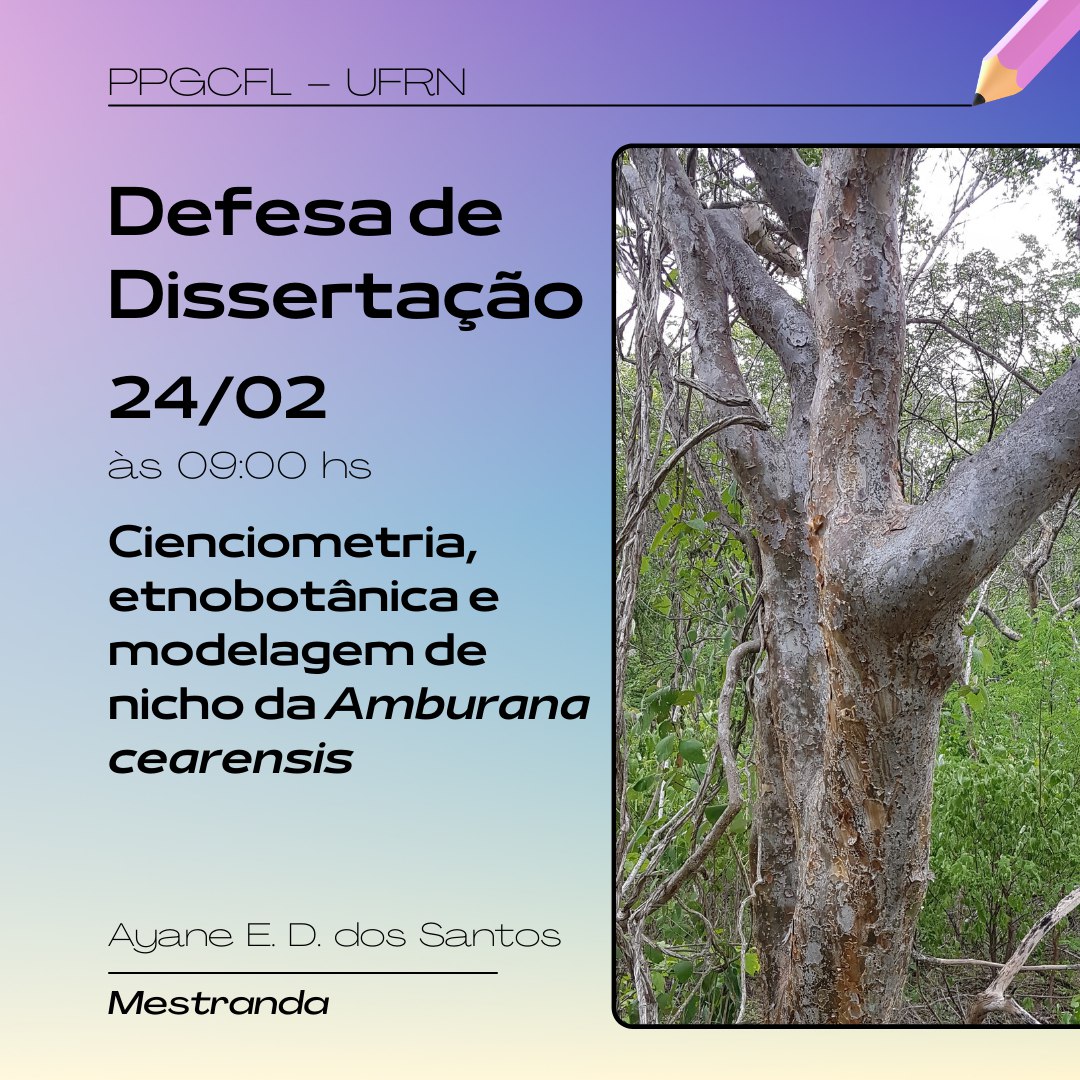 Labgem1's tweet image. #CiênciasFlorestais #PPGCFL #UFRN