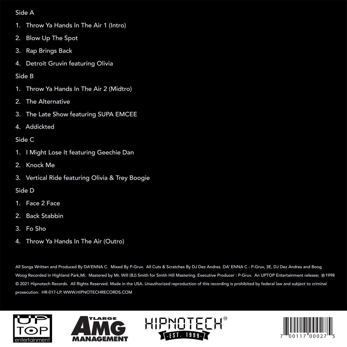 hipnotech1999's tweet photo. 2/22/22
Da' Enna C - 365 
limited vinyl x CD release
available @ https://t.co/DPiRL717zc

#DaEnnaC #HIPNOTECH™️ https://t.co/HyWEBor9c8