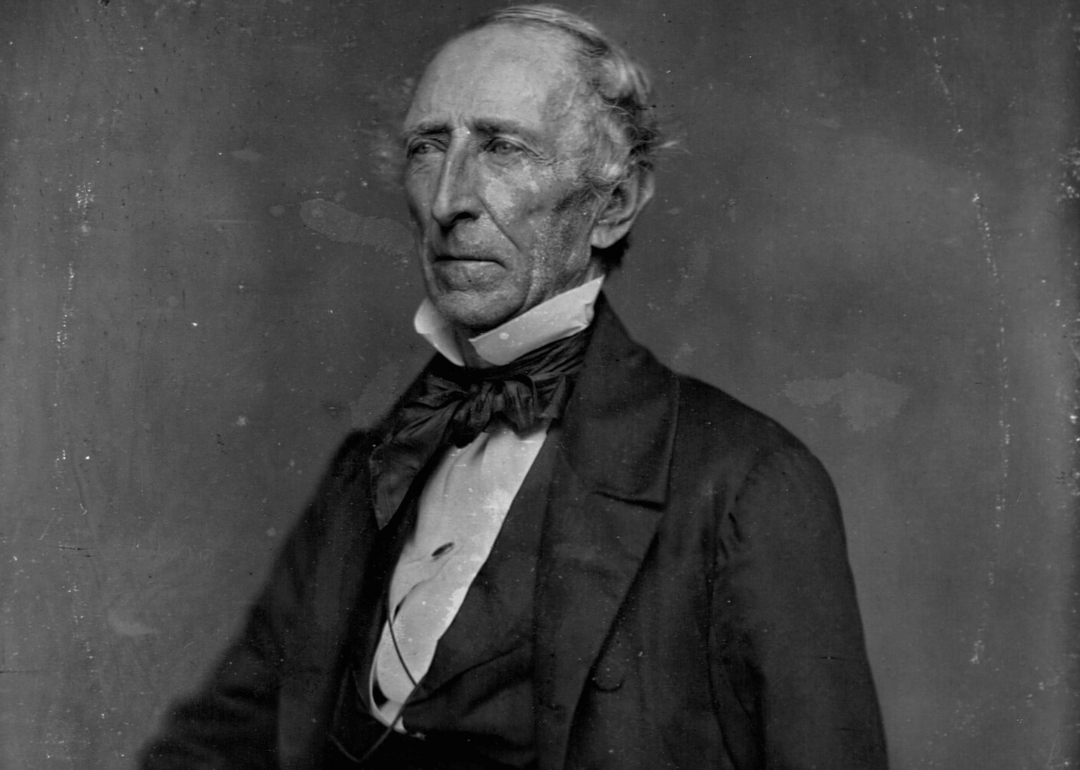 BeschlossDC's tweet photo. Reminder that the United States of America is so young that President John Tyler, notorious slaveowner and champion of slavery — he served as President 1841-1845 — had a father who was Thomas Jefferson’s college roommate and now a living grandson, who is a 93-year-old Virginian: https://t.co/viTL22oMGi