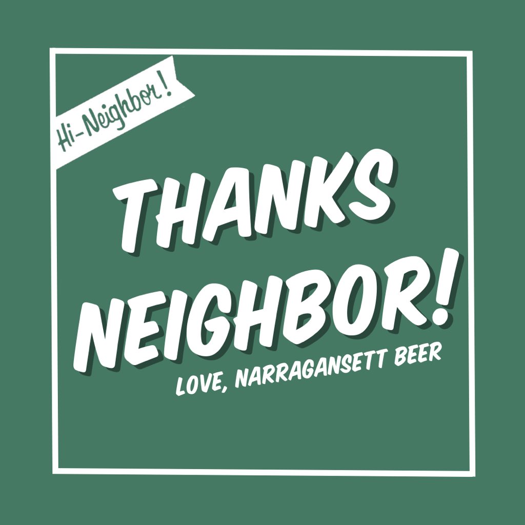 Narragansett Beer on Twitter: "A huge thank you to all who came out to show  support for our neighbor, @anawanbrewingco 🤍 Thanks to your efforts, we're  happy to announce we raised $9,669!