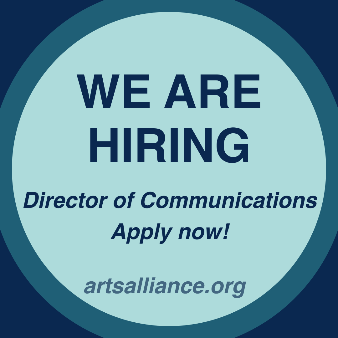Love the arts? Want to fight for arts and culture in Illinois? Come join our team! 

artsalliance.org/2022/02/15/dir…