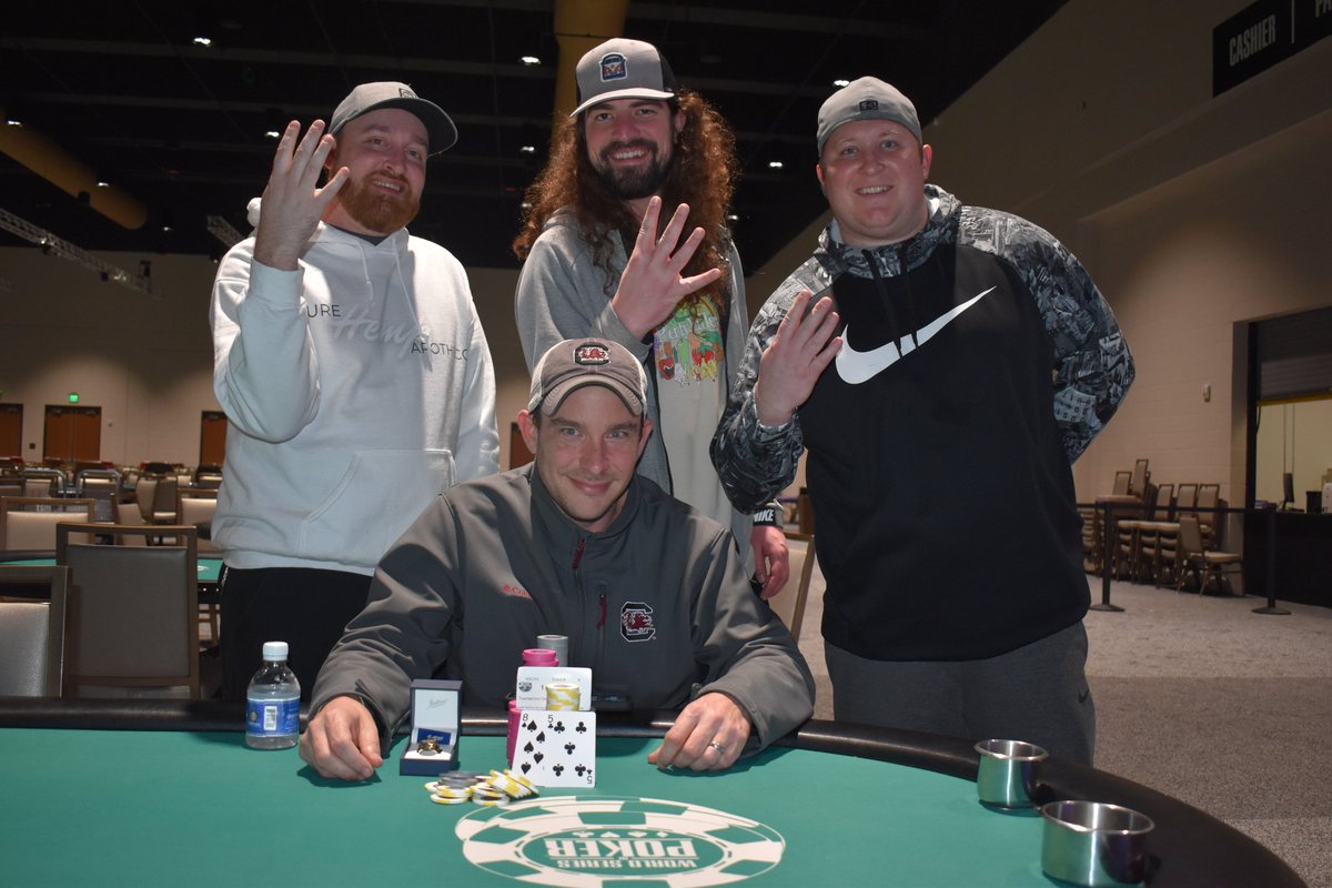 thomaa0102's tweet photo. Russell Sullivan is the latest WSOP Circuit winner @HarrahsCherokee after taking down Event #6: $400 No-Limit Hold'em Six-Max for $44,390 and his fourth Circuit ring!

https://t.co/kFWdAtYKPM https://t.co/hNPliywJ1Q
