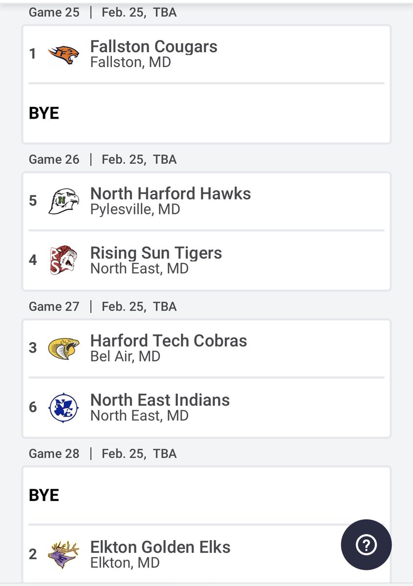 We will host North East Friday night on Cobra Court in the first round of the 2A State Tournament. <a href="/harfordtechss/">Harford Tech Student Section</a> 🏀